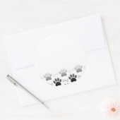 Honden en Botten met verloop Ronde Sticker (Envelop)