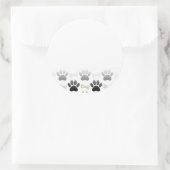 Honden en Botten met verloop Ronde Sticker (Tas)