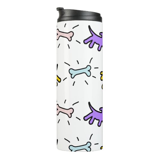 Honden en Botten PY Graffiti Style Thermal Trumble Thermosbeker (Geroteerd rechts)