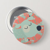 Honden en Botten Ronde Button 7,6 Cm (Voorkant /achterkant)