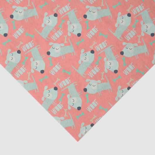 Honden en Botten Tissuepapier (Detail)