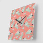 Honden en Botten Vierkante Klok (Hoek)