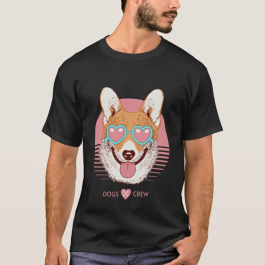 Honden en corgi ik heb vrienden op kleine plekken t-shirt (Voorkant)