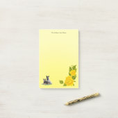 Honden en geelrozen (50 kleverige noten) post-it® notes (Op bureau)