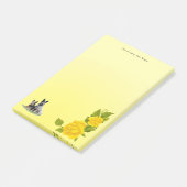 Honden en geelrozen (50 kleverige noten) post-it® notes (Schuin)