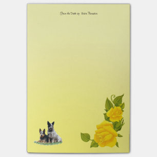 Honden en geelrozen (50 kleverige noten) post-it® notes