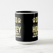 Honden en Hockey maken me gelukkig Mok (Midden)