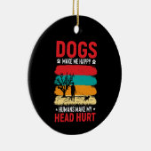 Honden en Humor Keramisch Ornament (Rechts)