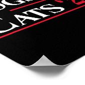 Honden en katten 2024 Ze eten de honden Poster (Hoek)