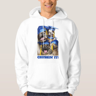 Honden en katten afgestudeerd in fotohokje hoodie