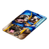 Honden en katten afgestudeerd in fotohokje magneet (Linkerzijde)
