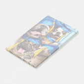 Honden en katten afgestudeerd in fotohokje post-it® notes (Schuin)