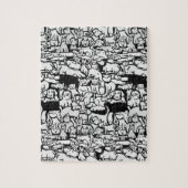 Honden en katten Cartoon" Puzzle Legpuzzel (Verticaal)