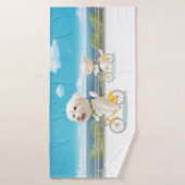 Honden en katten Fietsen bij het Zee Badhanddoek (Badhanddoek)
