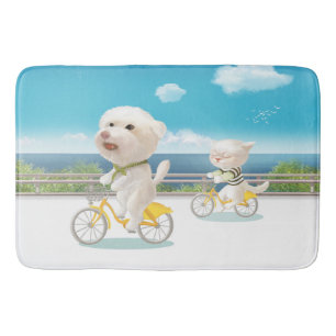 Honden en katten Fietsen bij het Zee Badmat