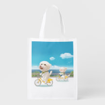 Honden en katten Fietsen bij het Zee