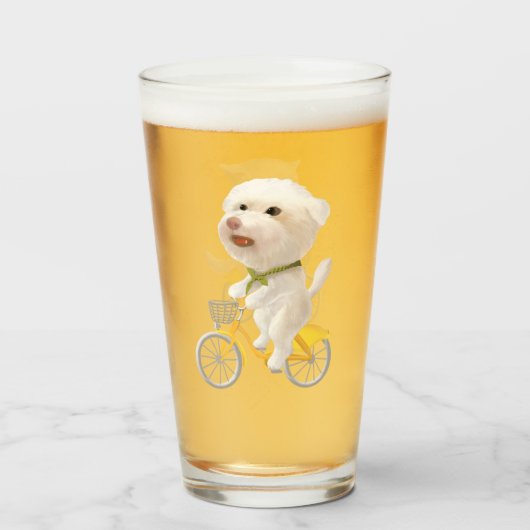 Honden en katten Fietsen bij het Zee Glas (Voorkant gevuld)
