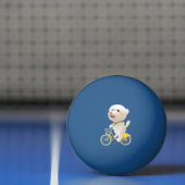 Honden en katten Fietsen bij het Zee Pingpongbal (Net)