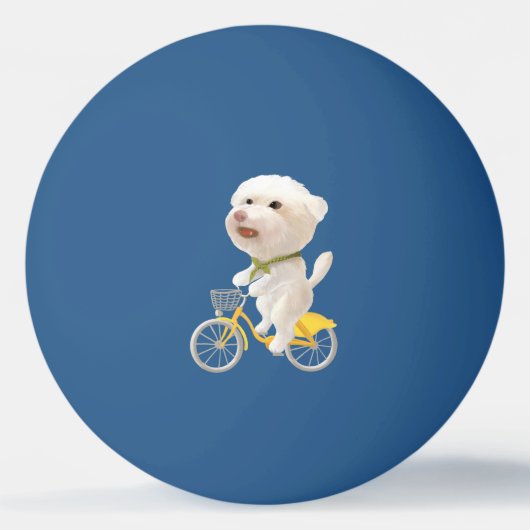 Honden en katten Fietsen bij het Zee Pingpongbal (Achterkant)