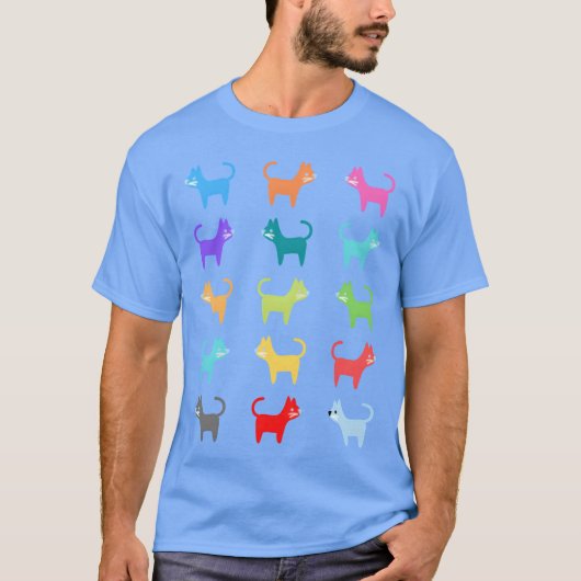 Honden en katten grappig t-shirt (Voorkant)