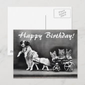  honden en katten Happy Birthday Briefkaart (Voorkant / Achterkant)