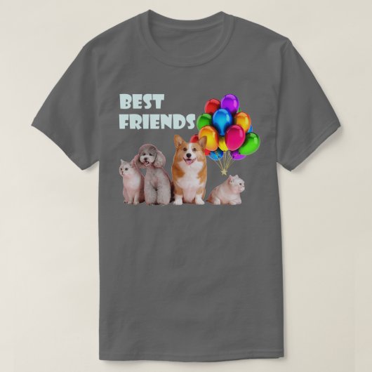 Honden en katten Ik hou van honden en katten T-shirt (Design voorkant)