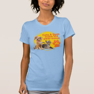Honden en katten maken het leven pootjes! t-shirt