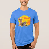 Honden en katten maken het leven pootjes! Tri-Blend shirt (Voorkant)