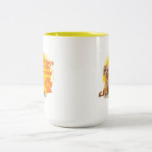 Honden en katten maken het leven pootjes! tweekleurige koffiemok (Center)