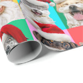 Honden en katten met kerstbaard cadeaupapier (Rol Hoek)
