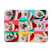 Honden en katten met kerstbaard magneet (Horizontaal)