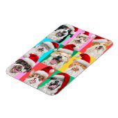 Honden en katten met kerstbaard magneet (Linkerzijde)