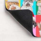 Honden en katten met kerstbaard muismat (Hoek)