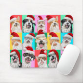 Honden en katten met kerstbaard muismat (Met muis)