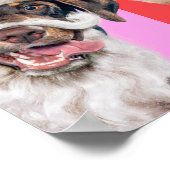 Honden en katten met kerstbaard poster (Hoek)