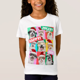 Honden en katten met kerstbaard t-shirt