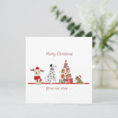 Honden en katten met kerstcadeaus (Staand voorkant)