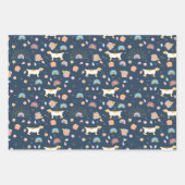 Honden en katten ontwerpen voor kinderen. inpakpapier vel (Voorkant 2)