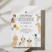 Honden en katten Puppy Kitten Let's Pawty Verjaard Kaart