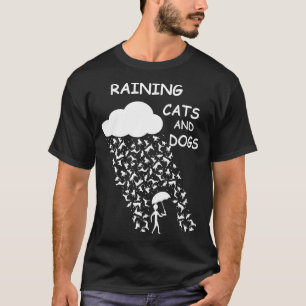 Honden en Katten Regen T-shirt