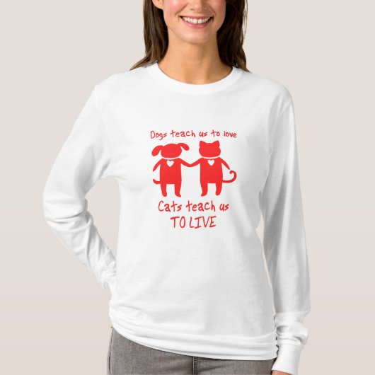 honden en katten t-shirt (Voorkant)