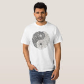 Honden en katten Yin Yang Zen T-shirt (Voorkant volledig)