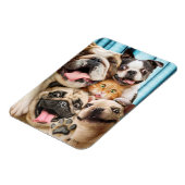 Honden en kattengroepfoto magneet (Linkerzijde)