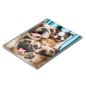 Honden en kattengroepfoto notitieboek (Linkerzijde)