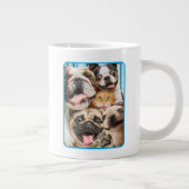 Honden en kattengroepfoto's grote koffiekop (Rechts)