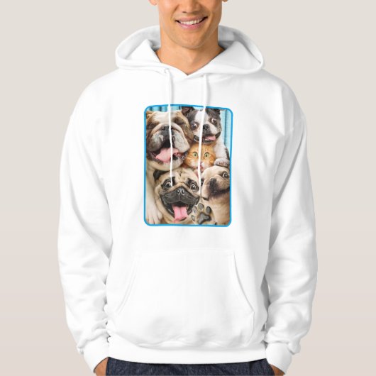 Honden en kattengroepfoto's hoodie (Voorkant)