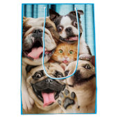 Honden en kattengroepfoto's medium cadeauzakje (Achterkant)