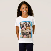 Honden en kattengroepfoto's t-shirt (Voorkant volledig)