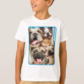 Honden en kattengroepfoto's t-shirt (Voorkant)