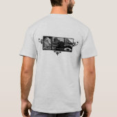 Honden en koeien omlaag op het Boerderij T-shirt (Achterkant)